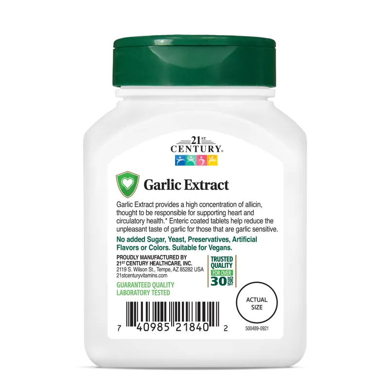 21st Century Garlic Extract Odorless - Екстракт от Чесън