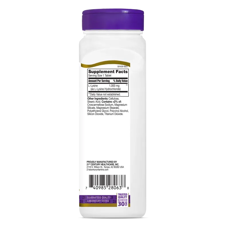 21st Century L-Lysine 1000mg - Л-Лизин