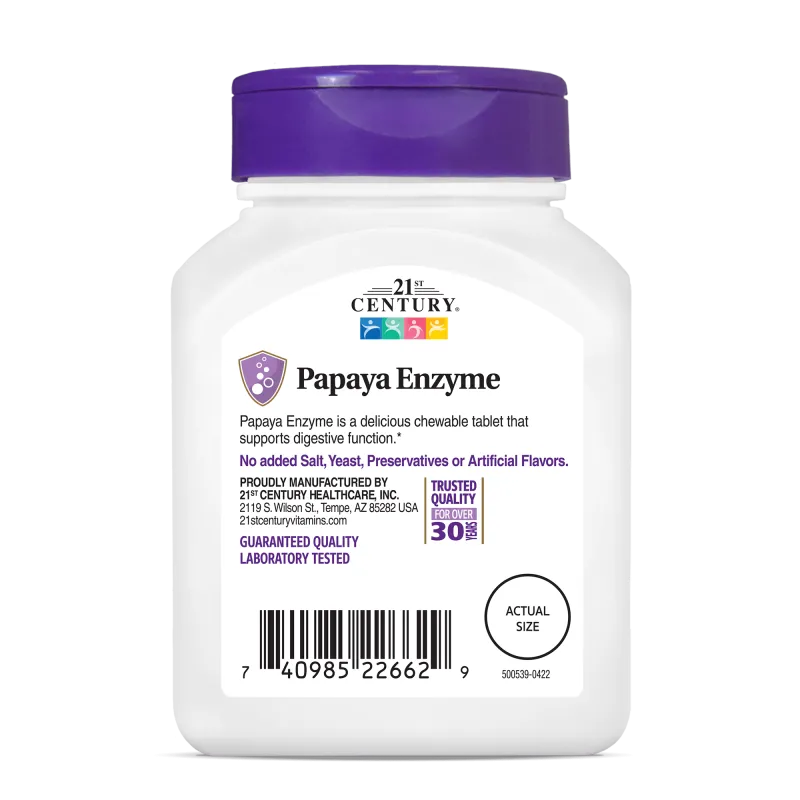 21st Century Papaya Enzyme - Папая Храносмилателни Ензими