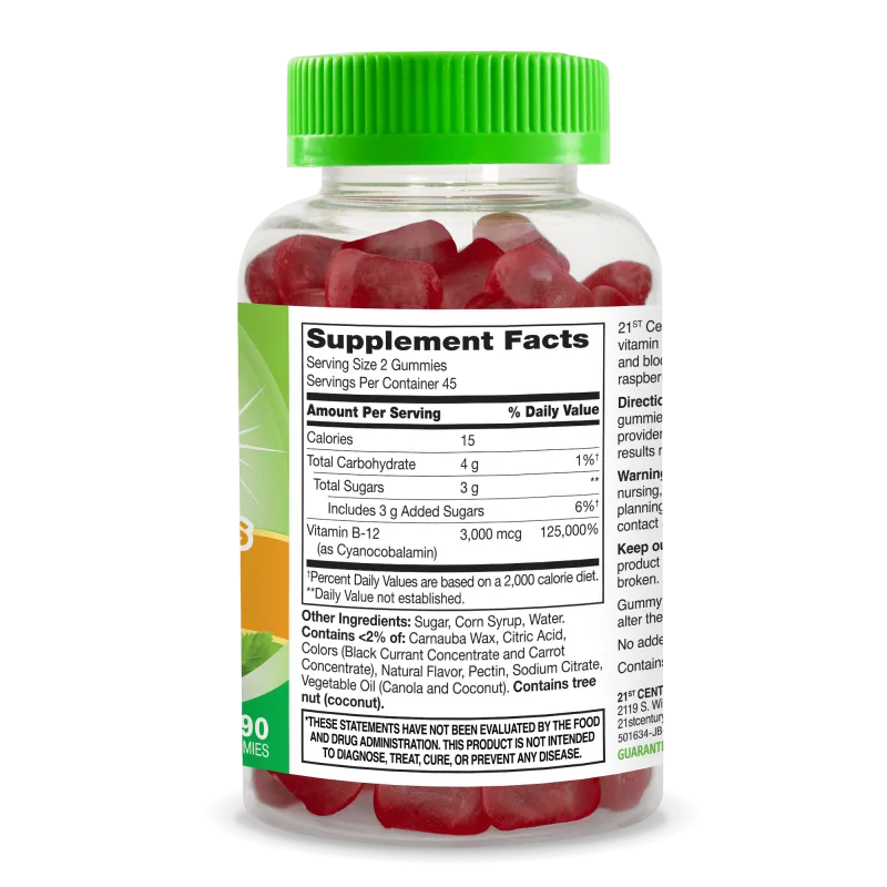 21st Century VitaJoy B-12 3000mcg Gummies - Витамин B-12