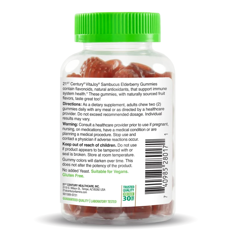 21st Century VitaJoy Sambucus Elderberry Gummies - Самбукус