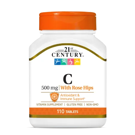 21st Century Vitamin C 500mg + Rose Hips - Витамин C