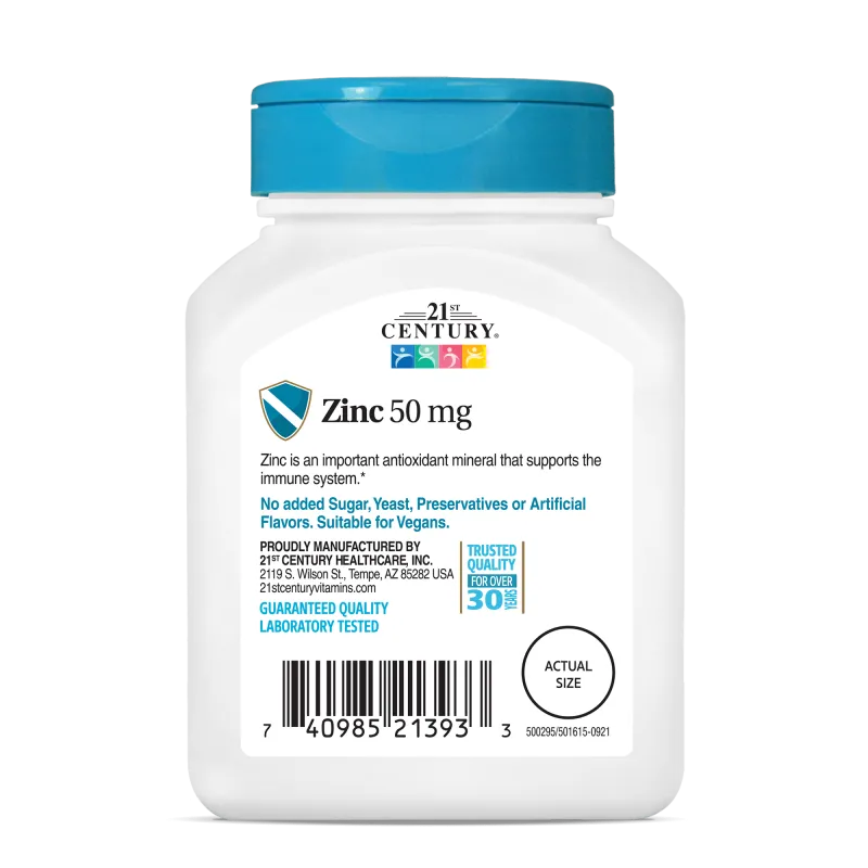 21st Century Zinc 50mg - Цинк