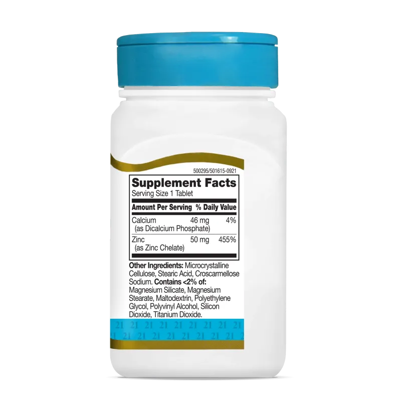 21st Century Zinc 50mg - Цинк