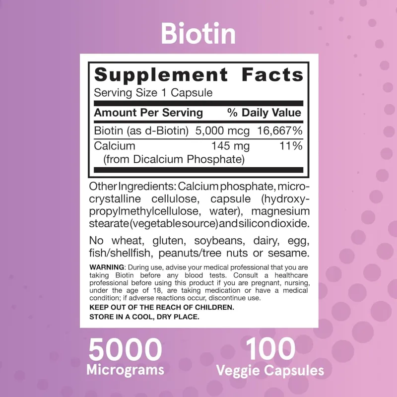 Jarrow Formulas Biotin 5000mcg - Биотин