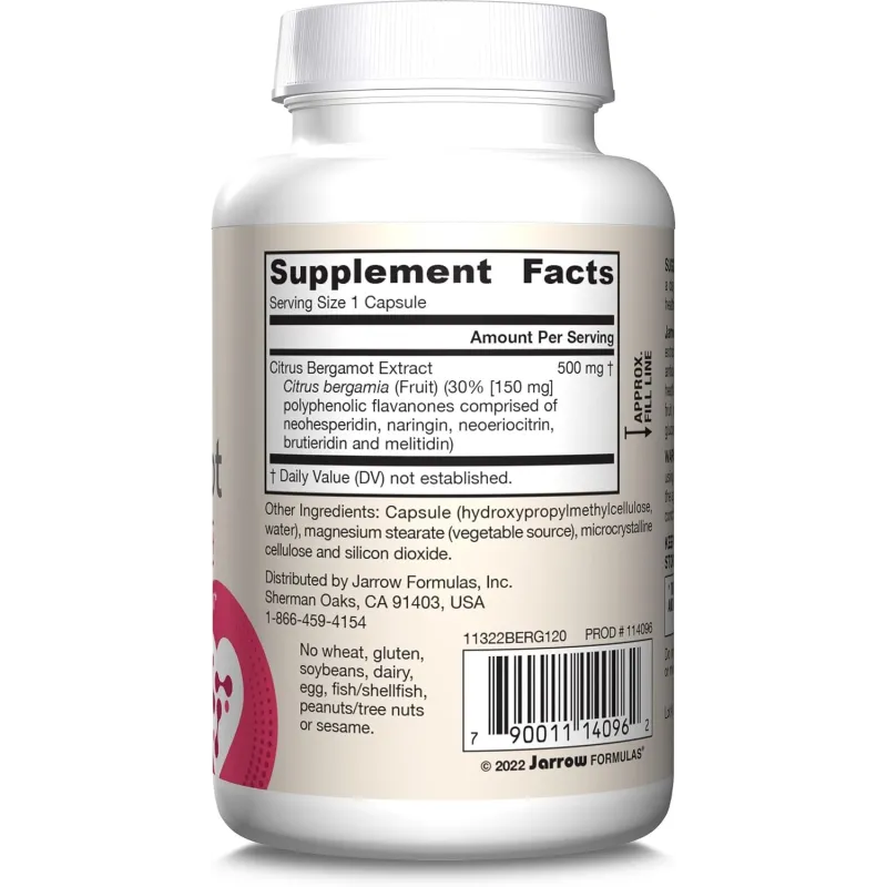 Jarrow Formulas Citrus Bergamot - Цитрус Бергамот