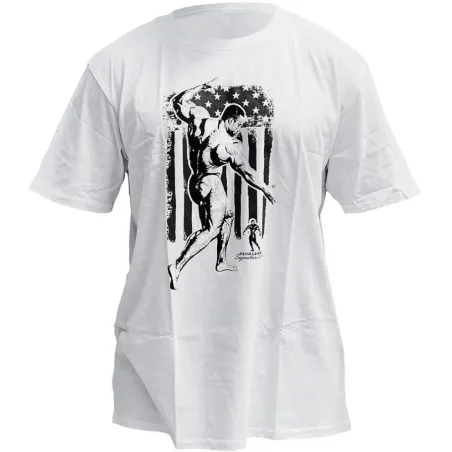 Kevin Levrone T‑Shirt USA Flag – White - Тениска