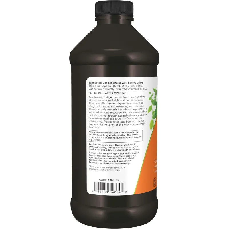 NOW Acai Liquid Concentrate - Течен Акай Бери