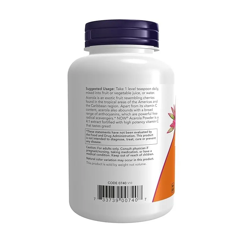 NOW Acerola 4:1 Extract Powder - Ацерола