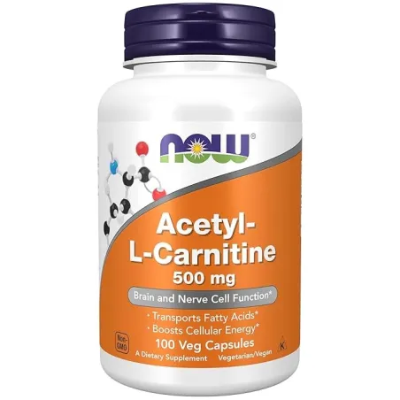 NOW Acetyl L-Carnitine 500mg - Л-Карнитин