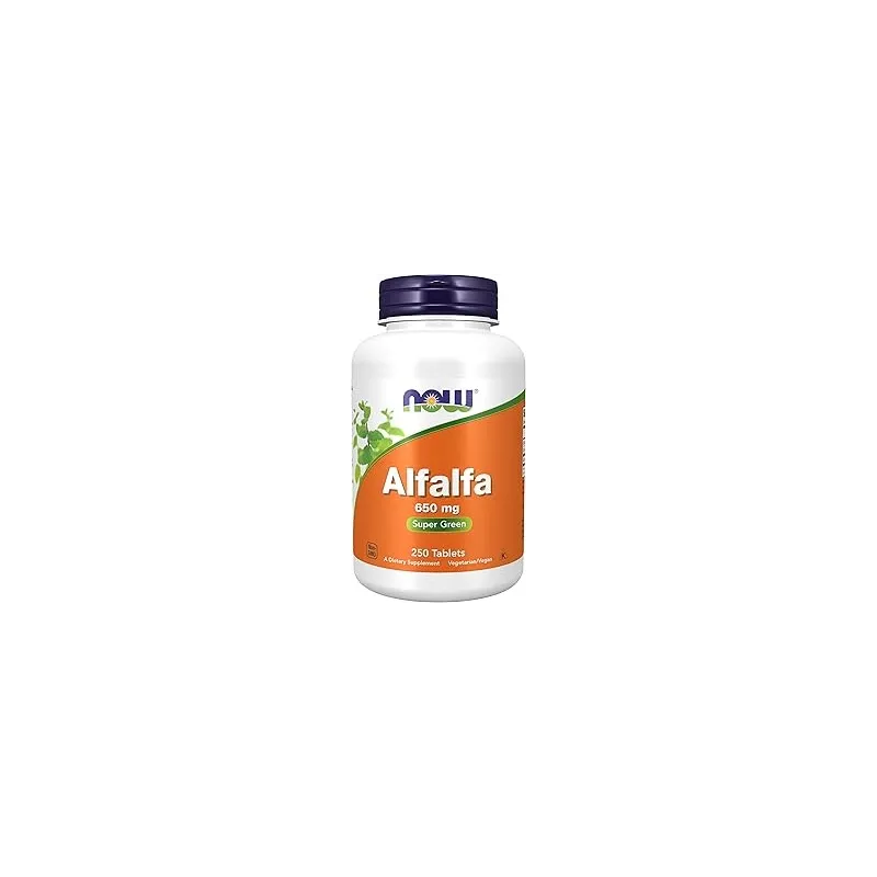 NOW Alfalfa 650mg - Витамини