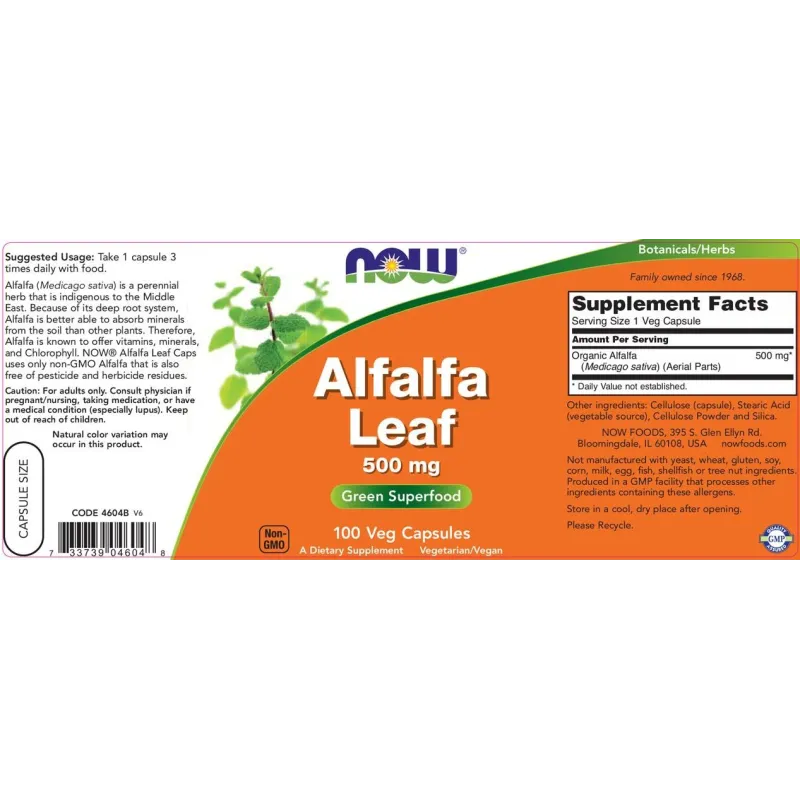 NOW Alfalfa Leaf от Ready for Life