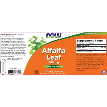 NOW Alfalfa Leaf от Ready for Life