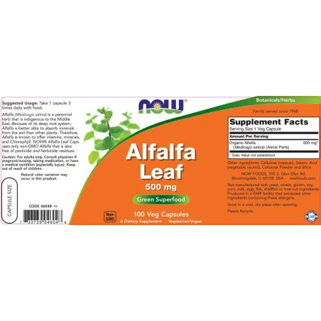 NOW Alfalfa Leaf от Ready for Life