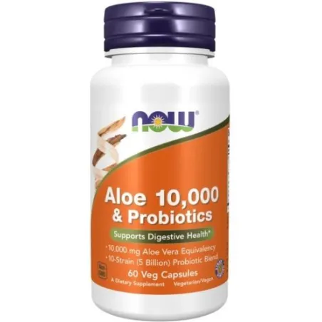 NOW Aloe Vera 10000mg & Probiotics - Антиоксидант И Пробоиотик