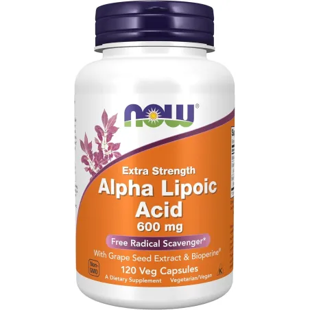 NOW Alpha Lipoic Acid / Extra Strength 600mg - Антиоксидант