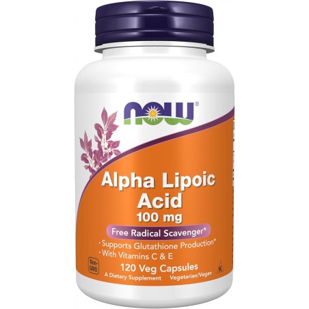 NOW Alpha Lipoic Acid 100mg - Антиоксидант
