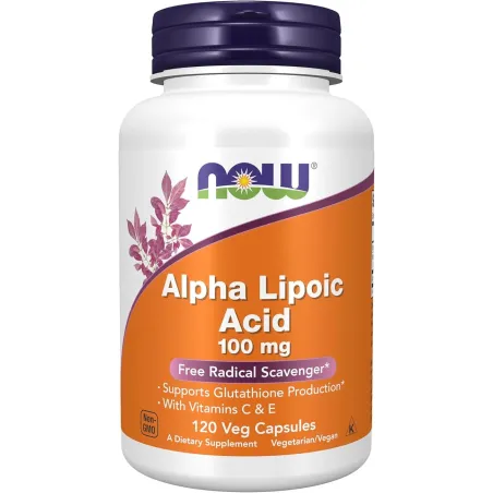 NOW Alpha Lipoic Acid 100mg - Антиоксидант