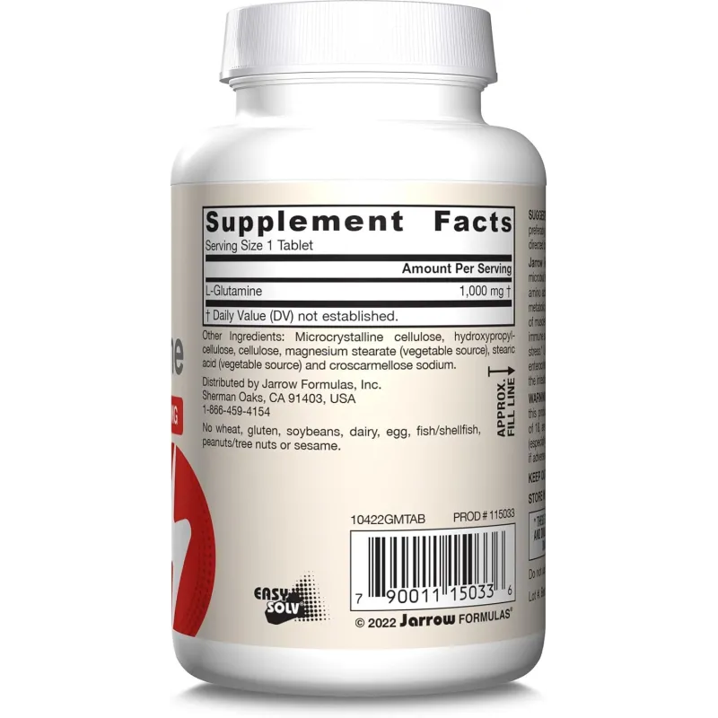 Jarrow Formulas L-Glutamine 1000mg - Глутамин
