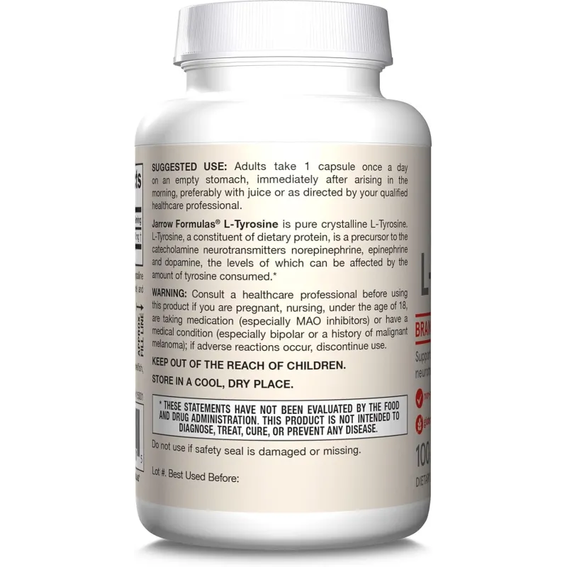Jarrow Formulas L-Tyrosine 500mg - Тирозин