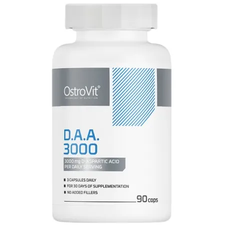 OstroVit DAA 3000 D-Aspartic Acid Caps - Д-Аспарагинова Киселина