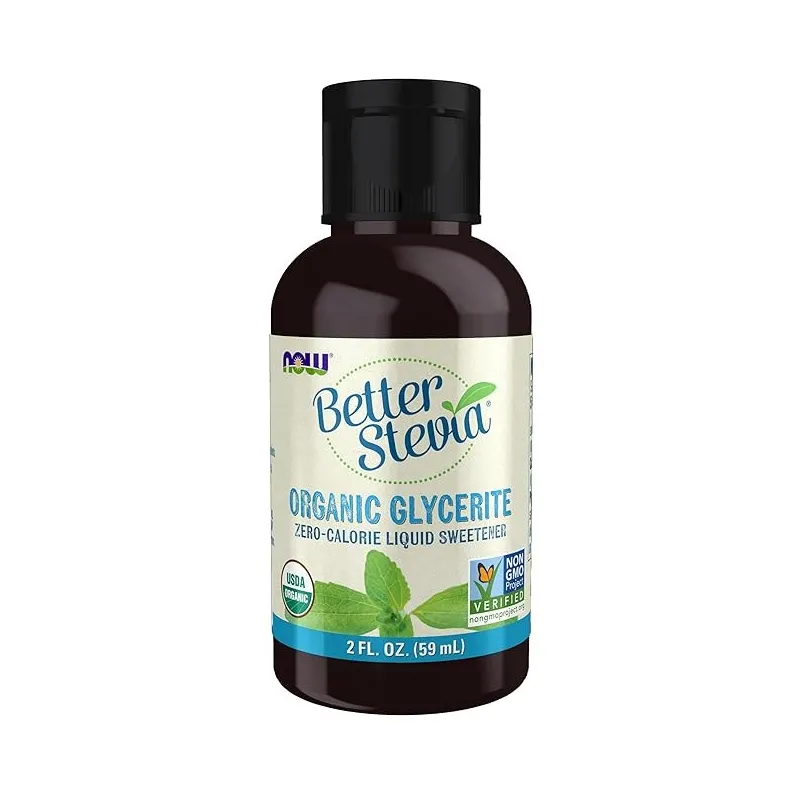 NOW Better Stevia Liquid Glycerite - Стевия