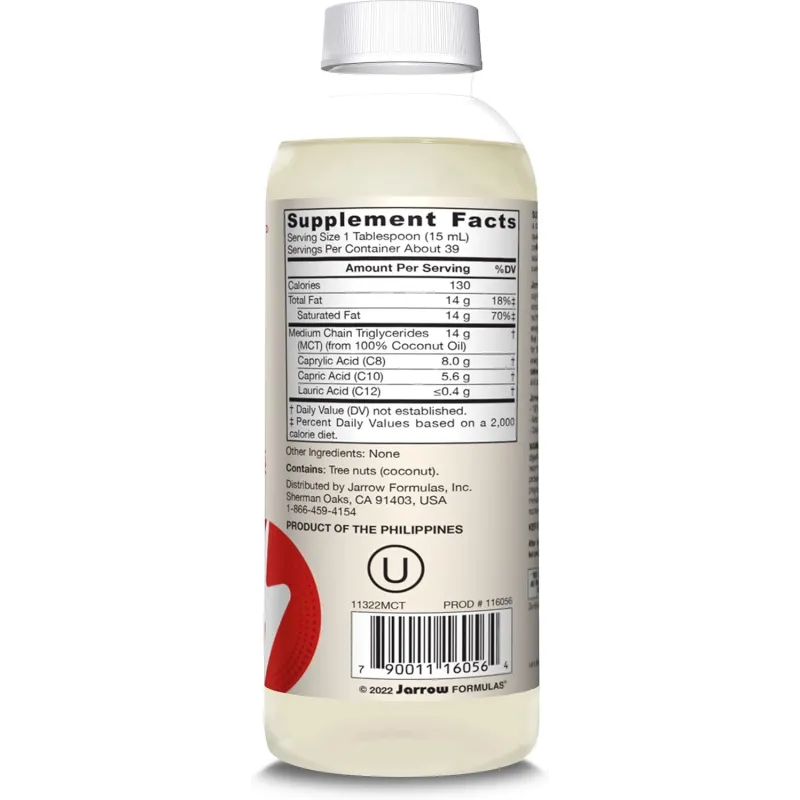 Jarrow Formulas MCT Oil - Средноверижни Триглицериди