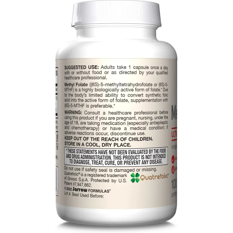 Jarrow Formulas Methyl Folate 1000mcg - Фолат