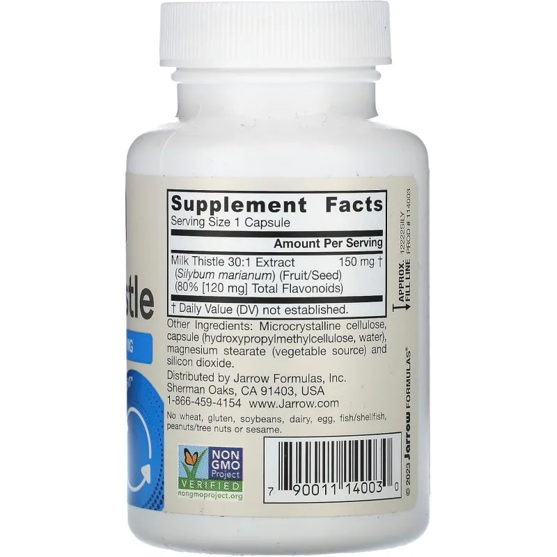 Jarrow Formulas Milk Thistle Silymarin 150mg (30:1 Exract) - Силимарин от Бял Трън