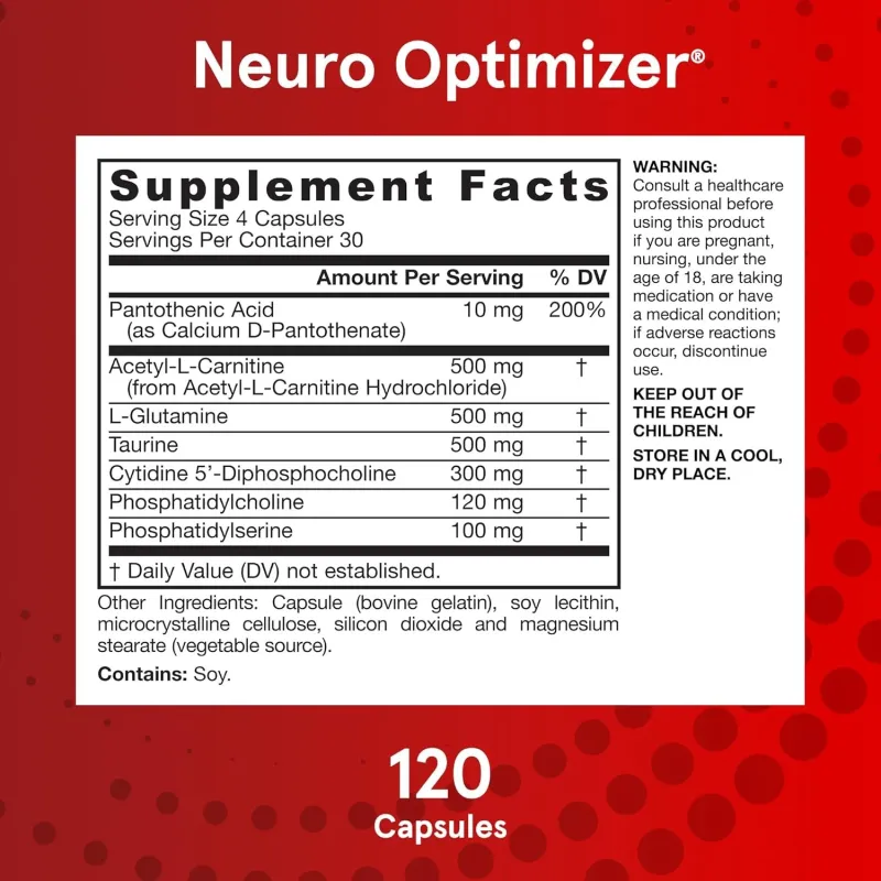 Jarrow Formulas Neuro Optimizer - Формула за Мозъка