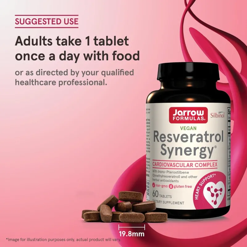 Jarrow Formulas Resveratrol Synergy® 200mg - Ресвератрол