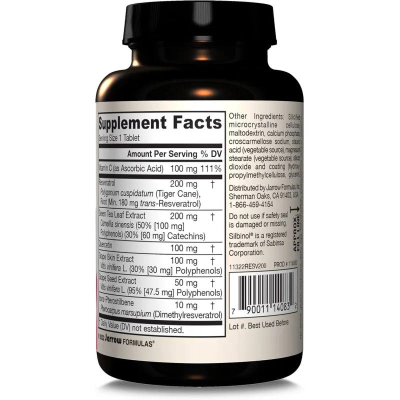 Jarrow Formulas Resveratrol Synergy® 200mg - Ресвератрол