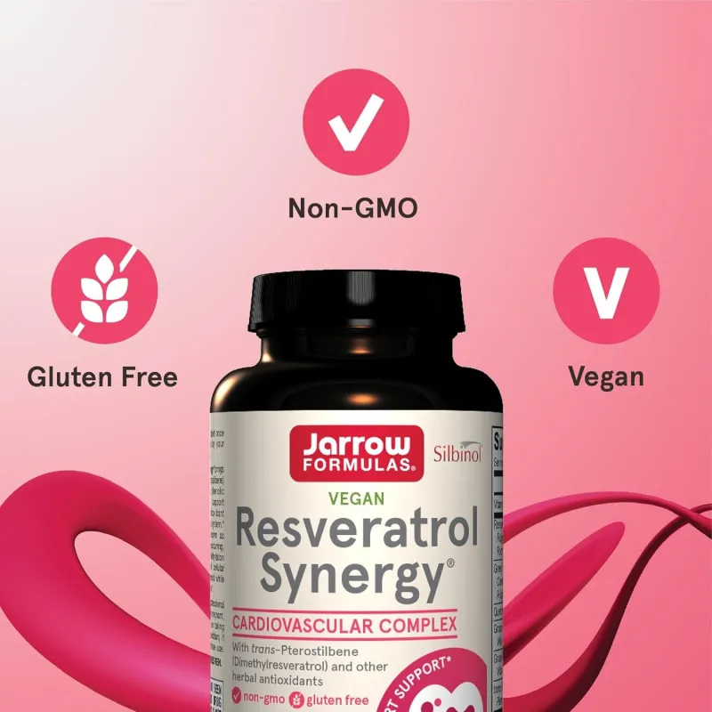 Jarrow Formulas Resveratrol Synergy® 200mg - Ресвератрол