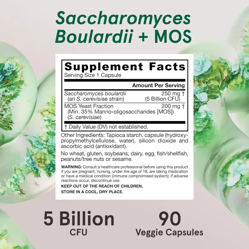 Jarrow Formulas Saccharomyces Boulardii + MOS - Пробиотик