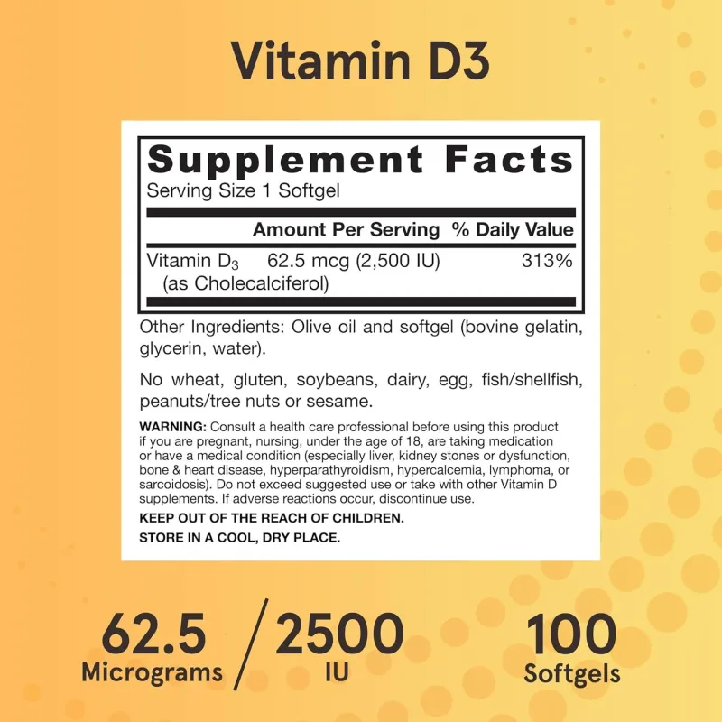 Jarrow Formulas Vitamin D3 2500 - Витамин D