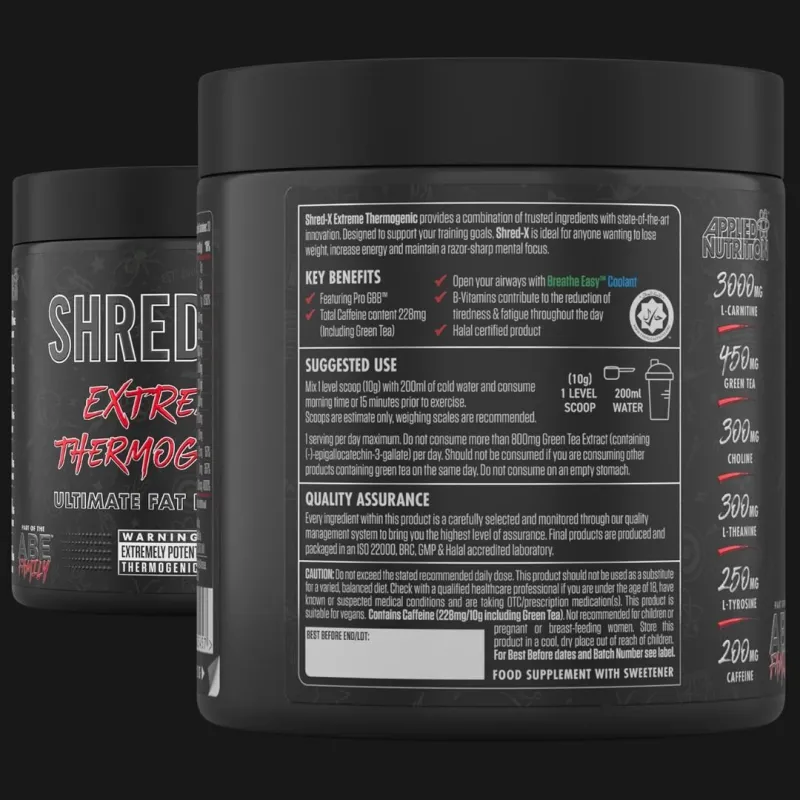 Applied Nutrition Shred-X Extreme Termogenic Fat Burner - Фет Бърнър