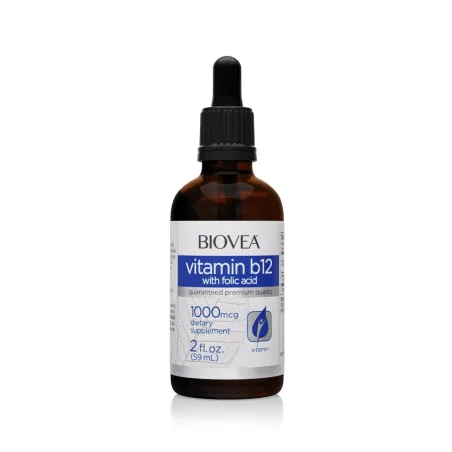 Biovea Vitamin B12 with Folic Acid Drops - Витамин B12 + Фолиева Киселина