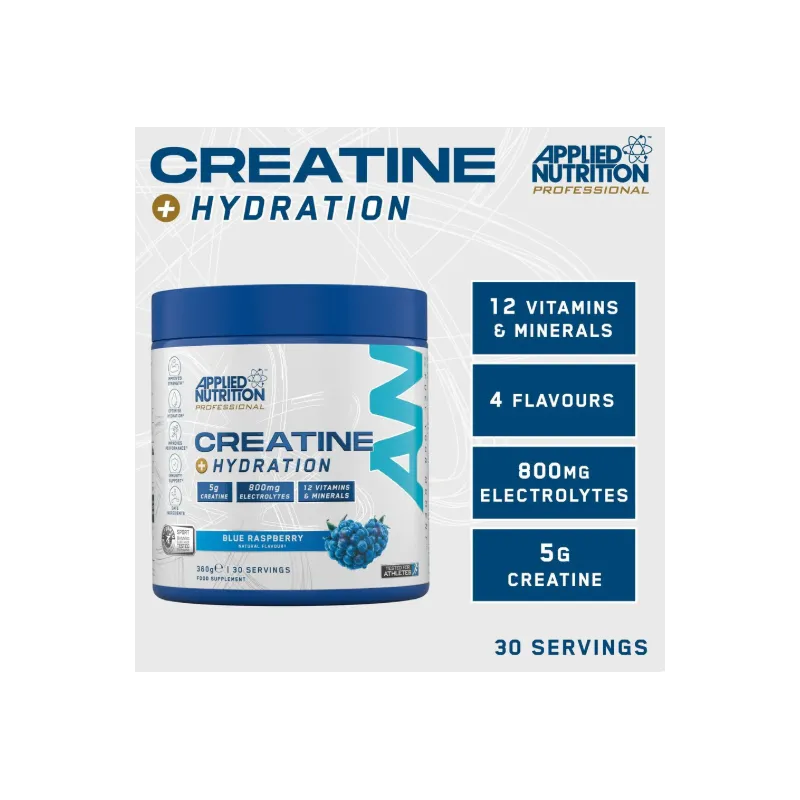 Applied Nutrition Creatine + Hydration Flavored - Креатин и Електролитна Формула