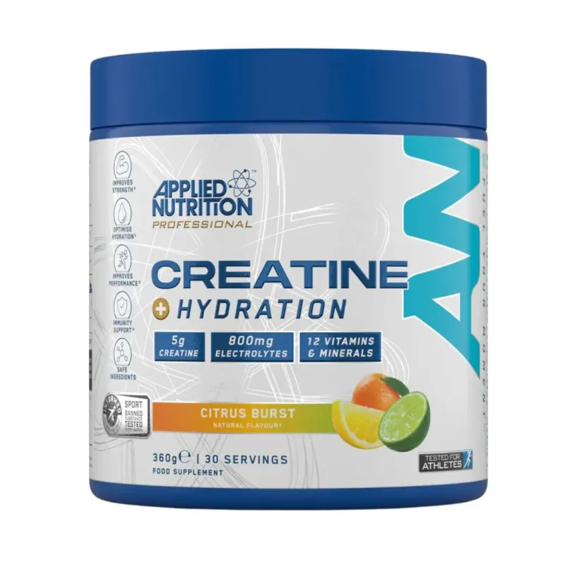 Applied Nutrition Creatine + Hydration Flavored - Креатин и Електролитна Формула