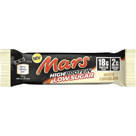 Mars Hi Protein Bar Low Sugar - White Chocolate - Протеинов Бар