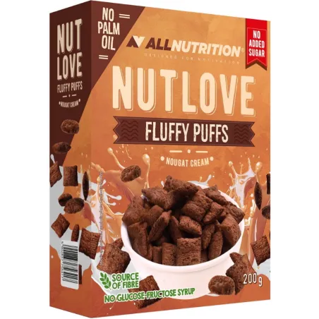 Allnutrition Nutlove Fluffy Puffs Choco Cream - Диетична Закуска