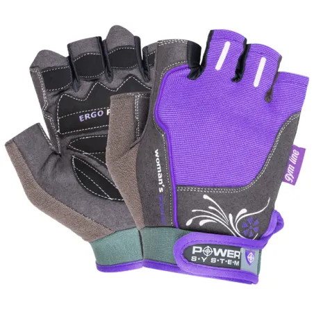 Power System Gloves Womens Power - Purple - Дамски Фитнес Ръкавици