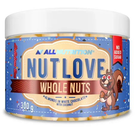 Allnutrition NutLove Almonds in White Chocolate - Диетични Ядки