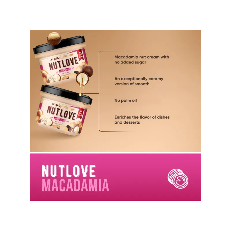 Allnutrition F**King Nutlove Cream - Macadamia - Диетичен Крем