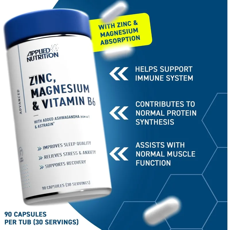 Applied Nutrition ZMA Professional + Ashwagandha - ZMA + Ашваганда