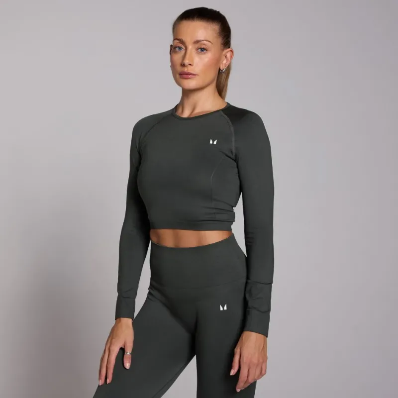 Myprotein Clothing Women Shape Seamless Long Sleeve Crop Top | Дамски безшевен спортен кроп топ с дълъг ръкав