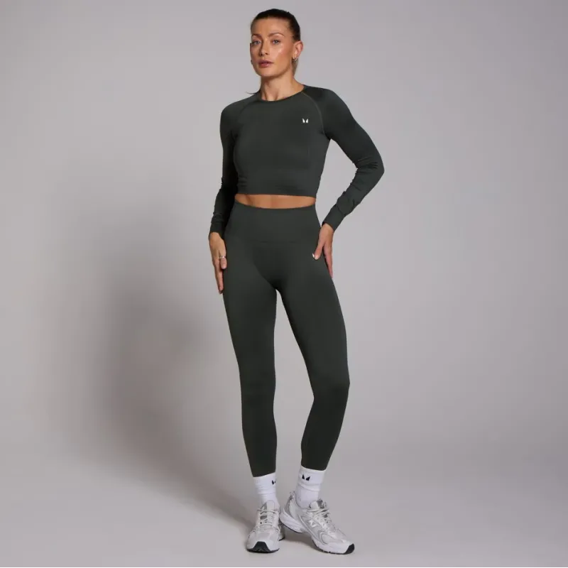 Myprotein Clothing Women Shape Seamless Long Sleeve Crop Top | Дамски безшевен спортен кроп топ с дълъг ръкав