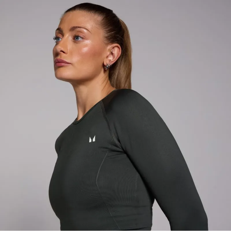 Myprotein Clothing Women Shape Seamless Long Sleeve Crop Top | Дамски безшевен спортен кроп топ с дълъг ръкав