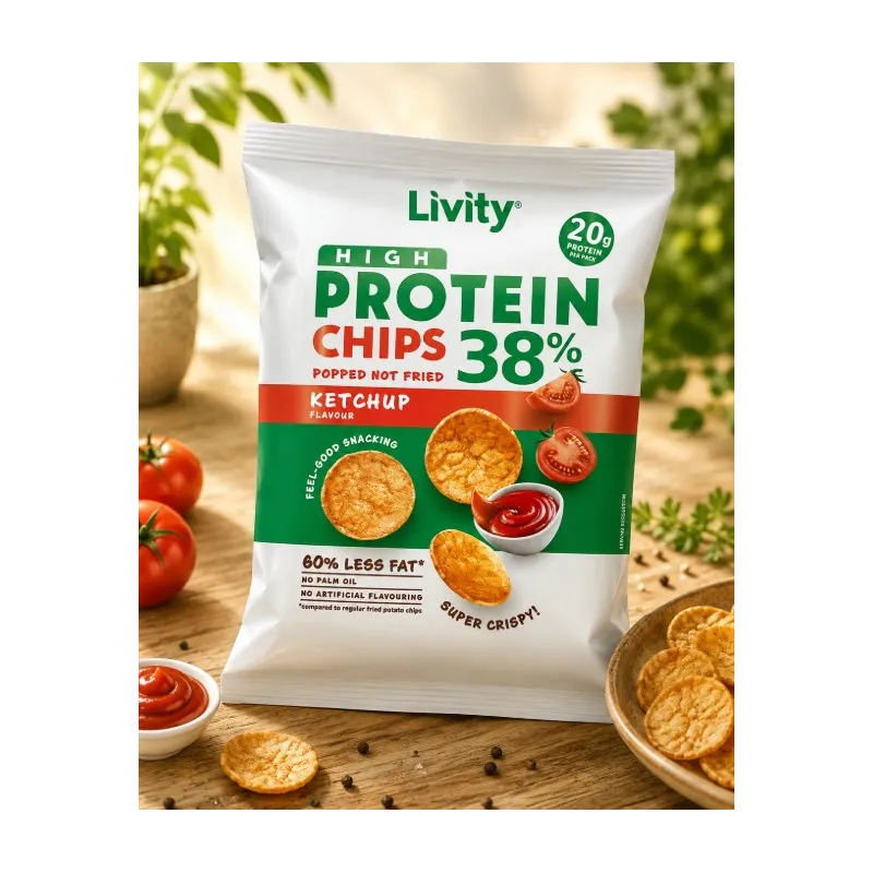 Livity High Protein Chips | Високопротеинов чипс с 38% протеин