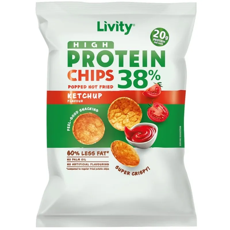 Livity High Protein Chips | Високопротеинов чипс с 38% протеин